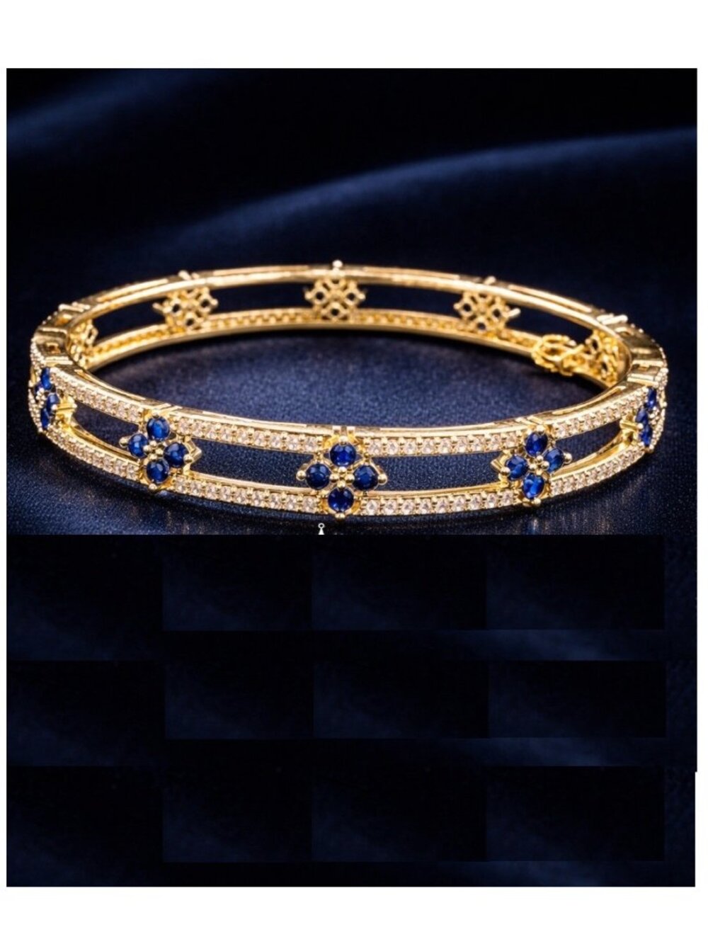 Eye Candy LA Gold Bangle Bracelet